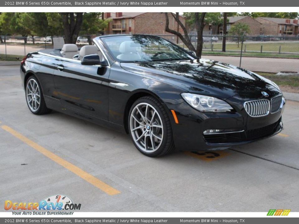 Front 3/4 View of 2012 BMW 6 Series 650i Convertible Photo #3