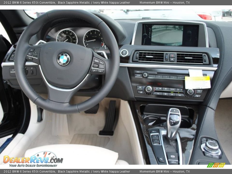 Dashboard of 2012 BMW 6 Series 650i Convertible Photo #10