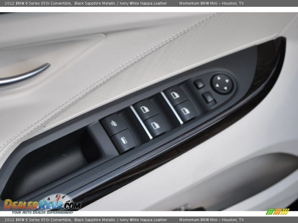 Controls of 2012 BMW 6 Series 650i Convertible Photo #16