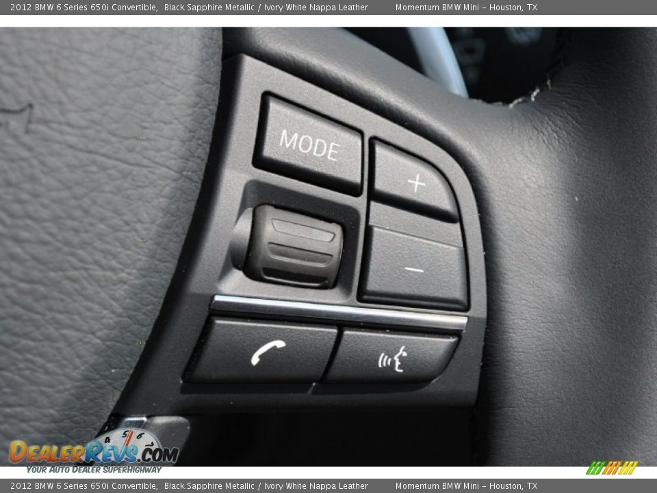 Controls of 2012 BMW 6 Series 650i Convertible Photo #22