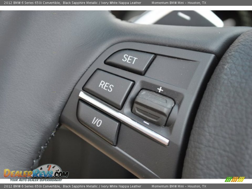 Controls of 2012 BMW 6 Series 650i Convertible Photo #23