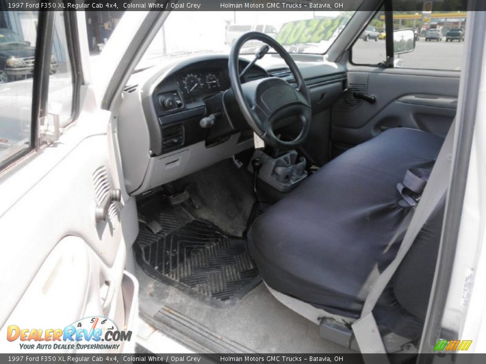 Opal Grey Interior - 1997 Ford F350 XL Regular Cab 4x4 Photo #7