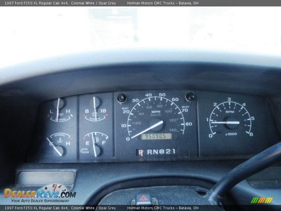 1997 Ford F350 XL Regular Cab 4x4 Gauges Photo #10