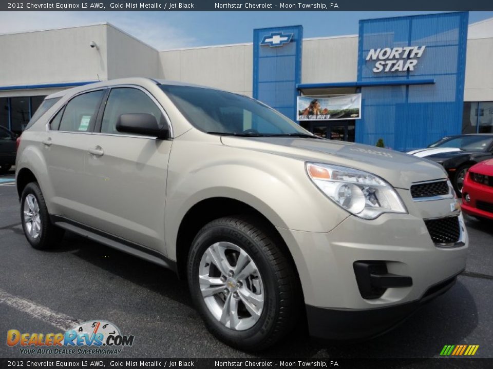 2012 Chevrolet Equinox LS AWD Gold Mist Metallic / Jet Black Photo #1