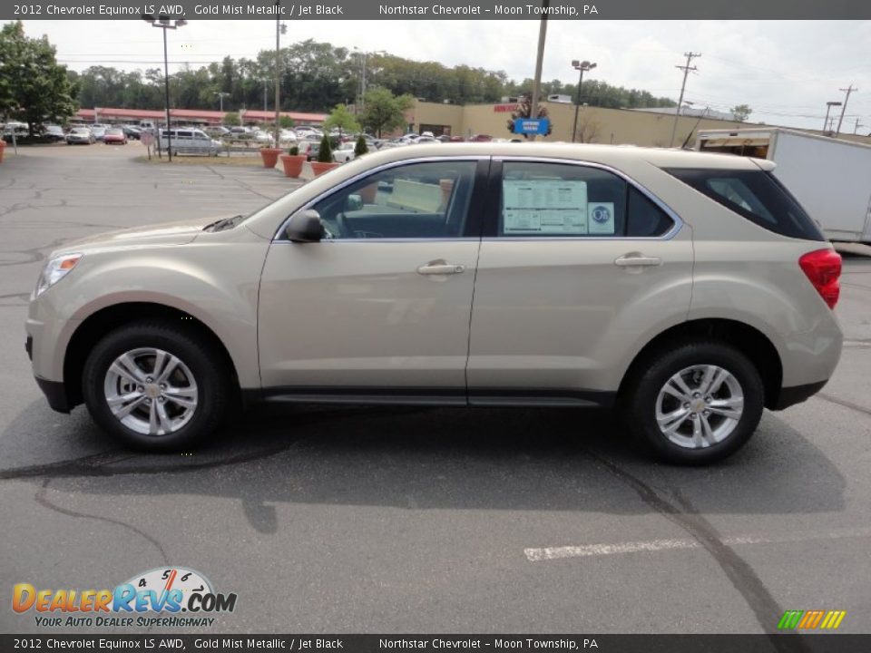 Gold Mist Metallic 2012 Chevrolet Equinox LS AWD Photo #4