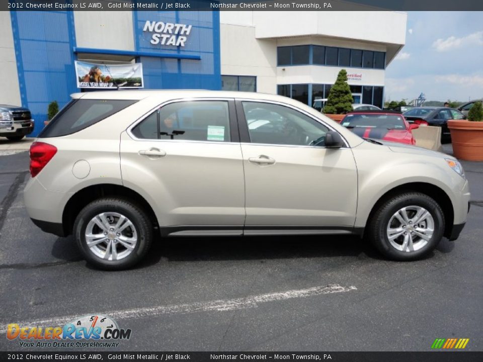 2012 Chevrolet Equinox LS AWD Gold Mist Metallic / Jet Black Photo #8