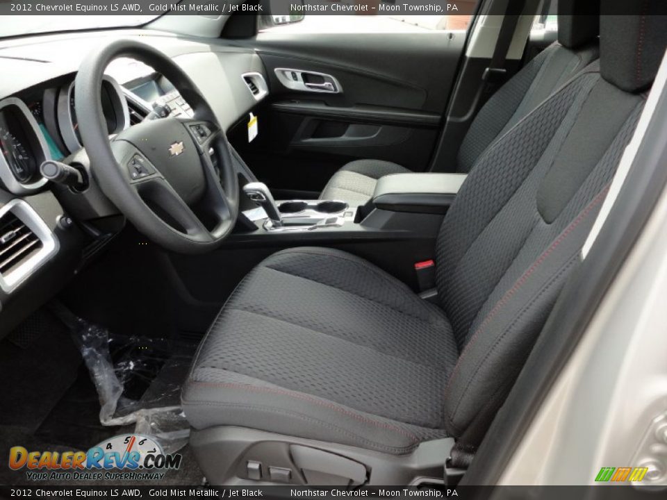 Jet Black Interior - 2012 Chevrolet Equinox LS AWD Photo #10