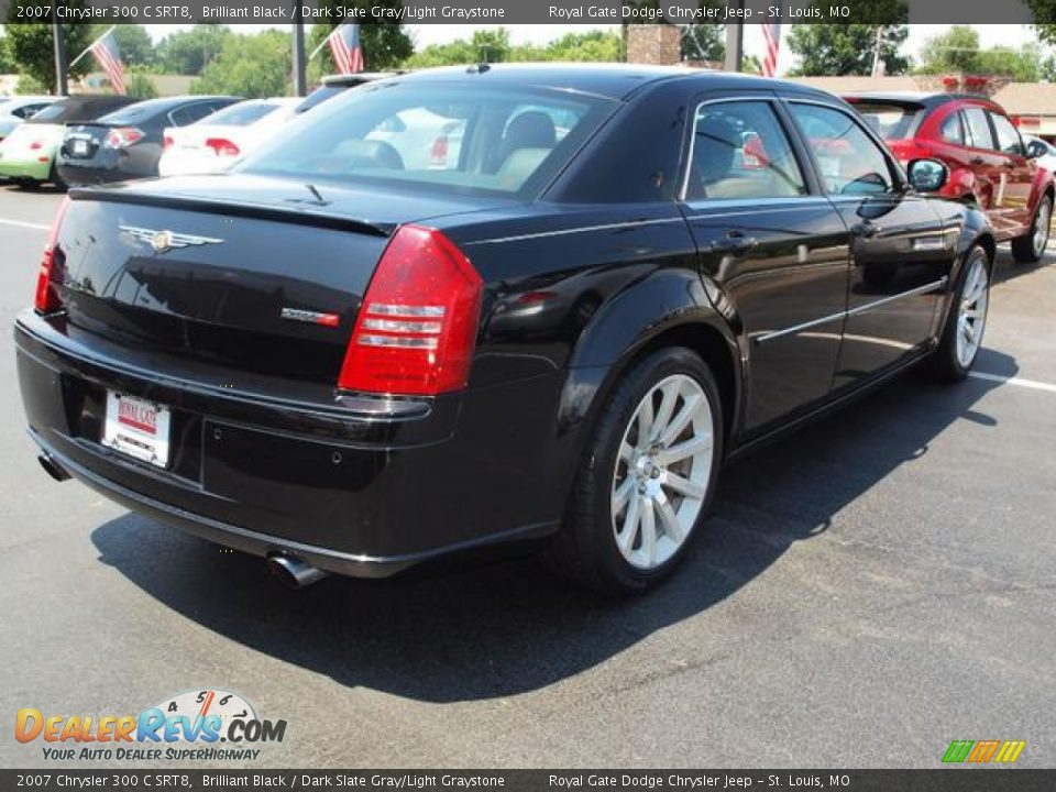 2007 Chrysler 300 C SRT8 Brilliant Black / Dark Slate Gray/Light Graystone Photo #3