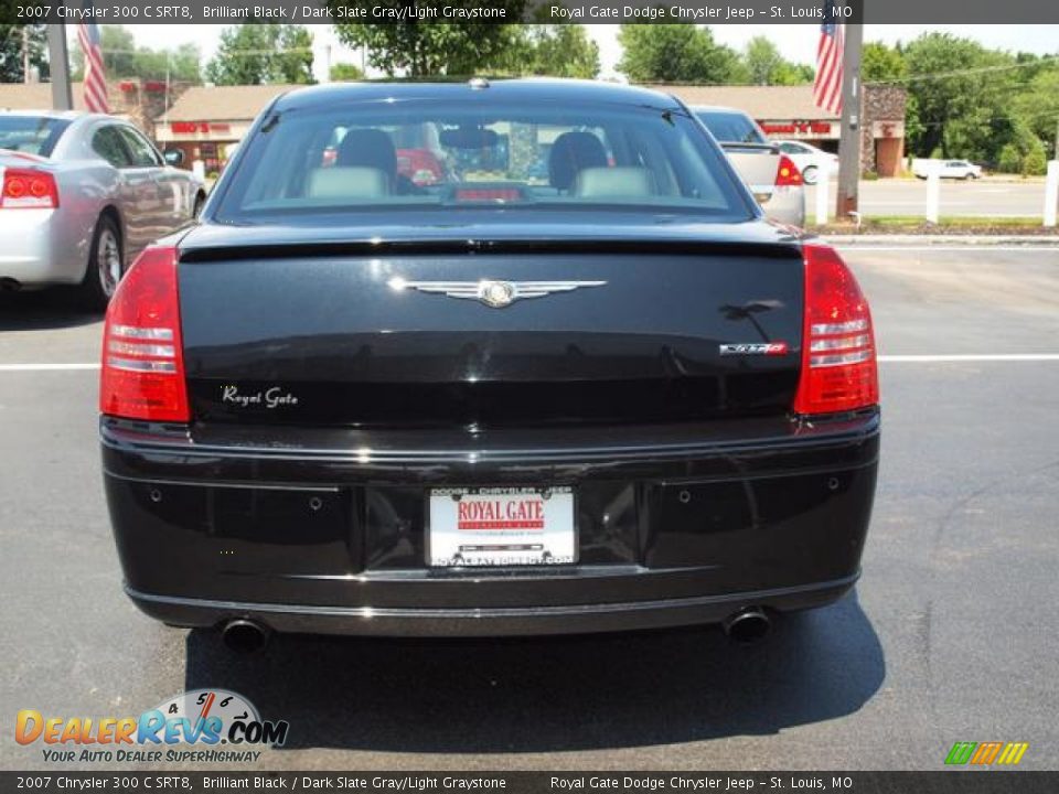 2007 Chrysler 300 C SRT8 Brilliant Black / Dark Slate Gray/Light Graystone Photo #6