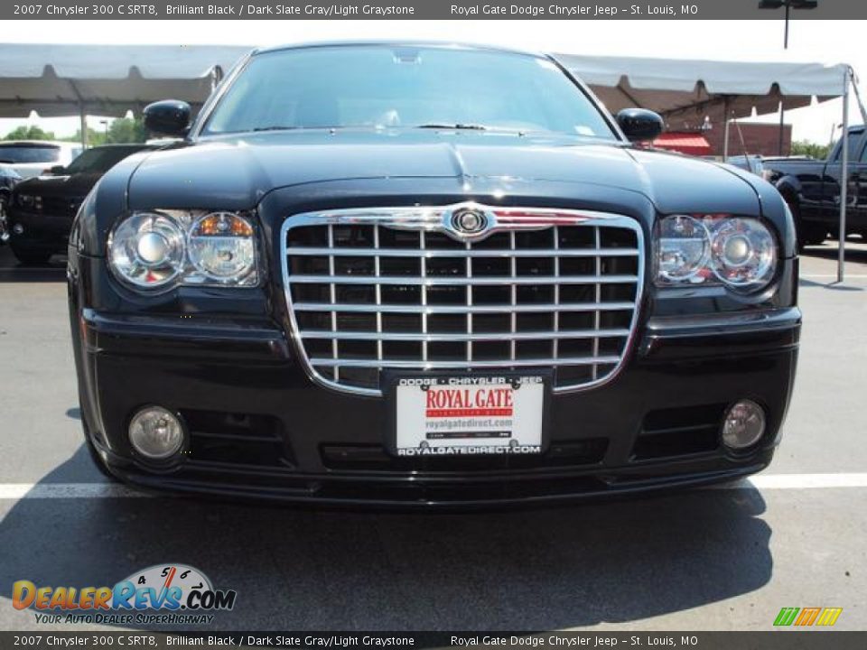 2007 Chrysler 300 C SRT8 Brilliant Black / Dark Slate Gray/Light Graystone Photo #8