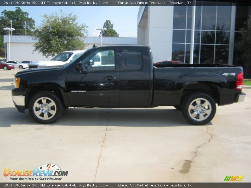 2011 GMC Sierra 1500 SLT Extended Cab 4x4 Onyx Black / Ebony Photo #2