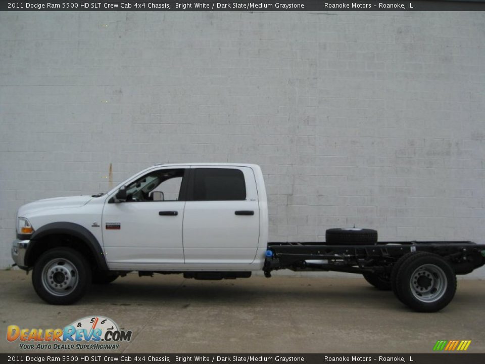 Bright White 2011 Dodge Ram 5500 HD SLT Crew Cab 4x4 Chassis Photo #1