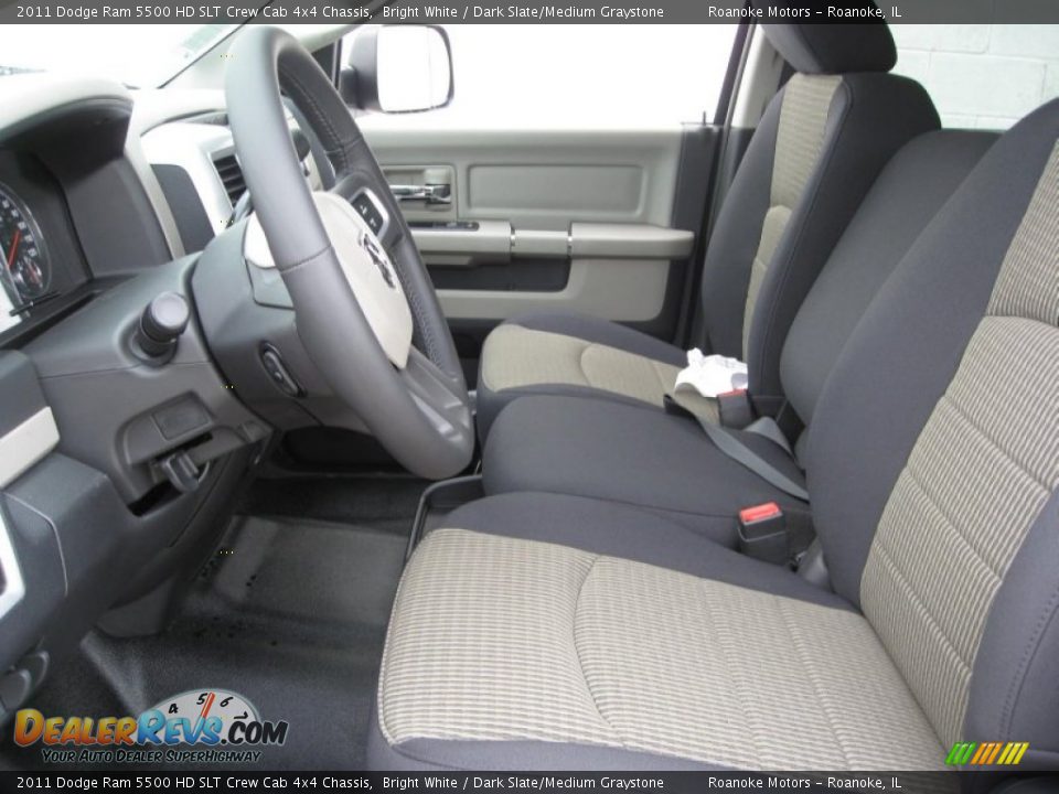 Dark Slate/Medium Graystone Interior - 2011 Dodge Ram 5500 HD SLT Crew Cab 4x4 Chassis Photo #5