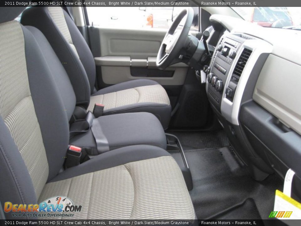 Dark Slate/Medium Graystone Interior - 2011 Dodge Ram 5500 HD SLT Crew Cab 4x4 Chassis Photo #7