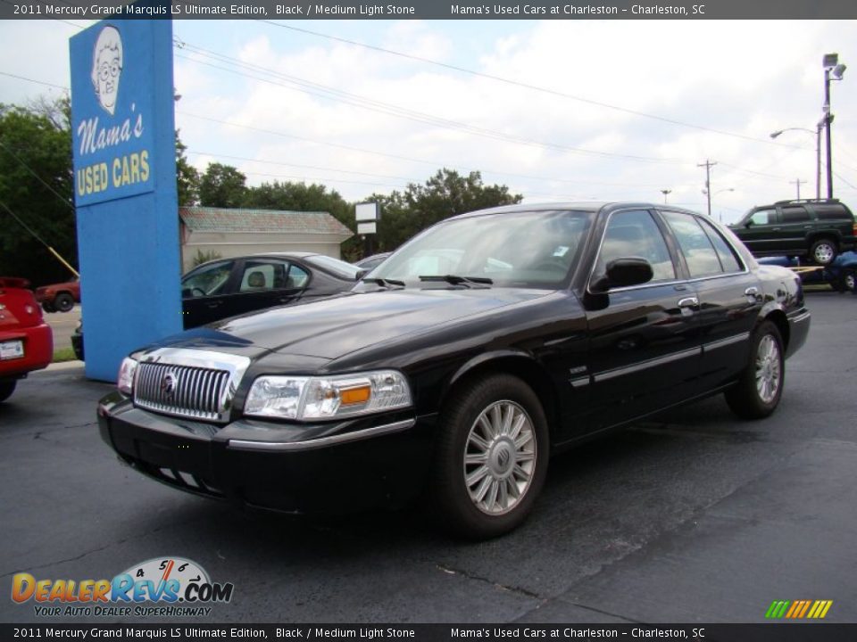 2011 Mercury Grand Marquis LS Ultimate Edition Black / Medium Light Stone Photo #4