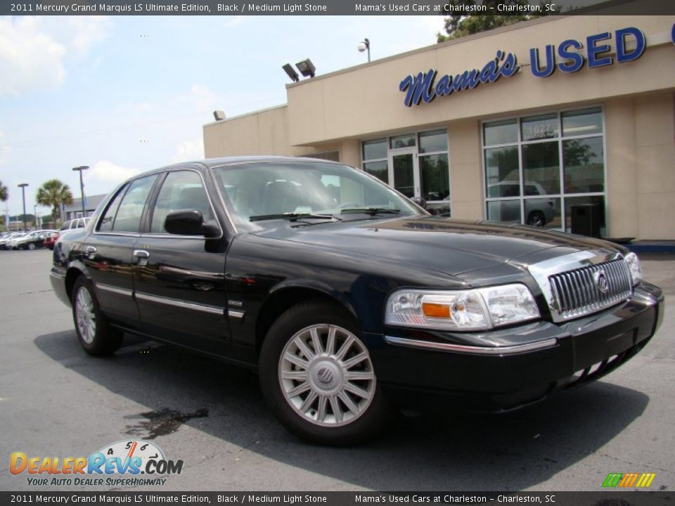 2011 Mercury Grand Marquis LS Ultimate Edition Black / Medium Light Stone Photo #28