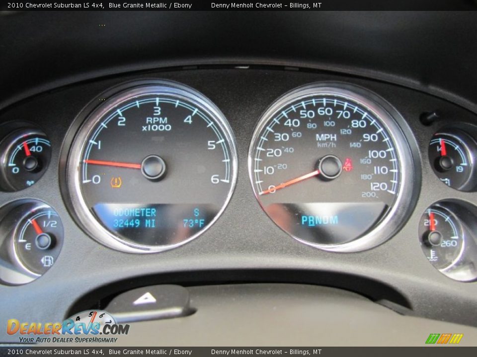 2010 Chevrolet Suburban LS 4x4 Gauges Photo #5