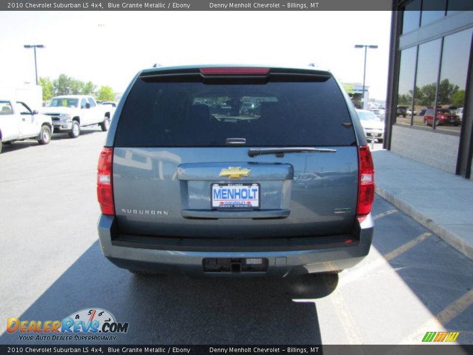 2010 Chevrolet Suburban LS 4x4 Blue Granite Metallic / Ebony Photo #35