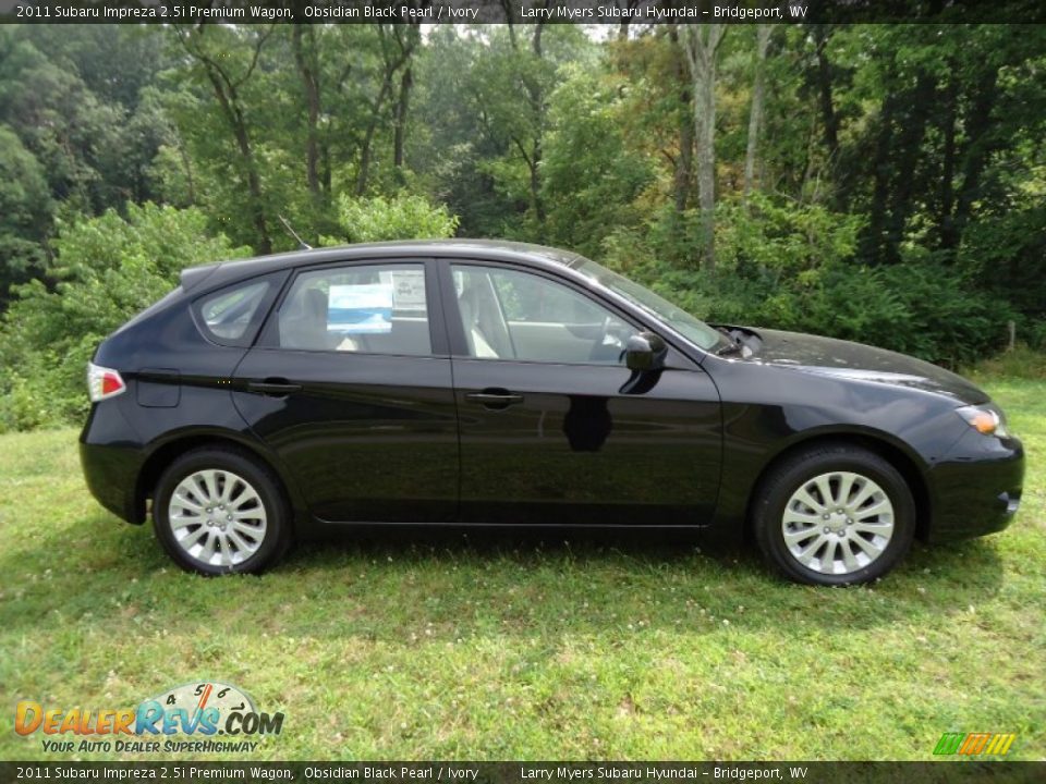 Obsidian Black Pearl 2011 Subaru Impreza 2.5i Premium Wagon Photo #2