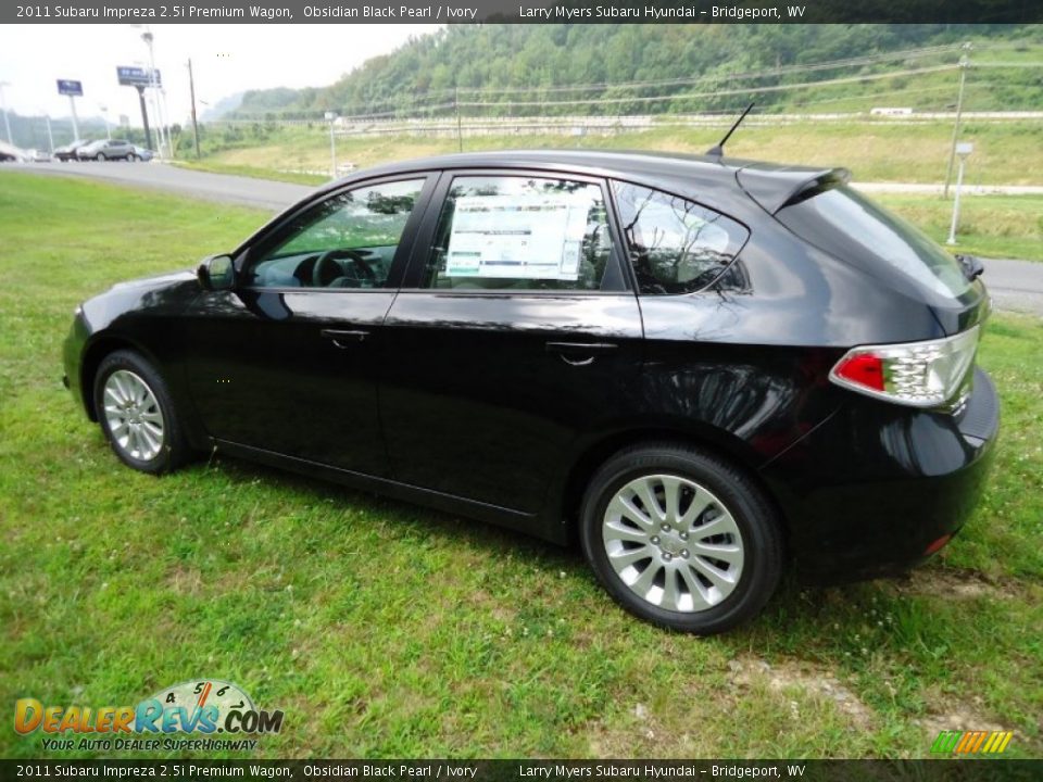 2011 Subaru Impreza 2.5i Premium Wagon Obsidian Black Pearl / Ivory Photo #5