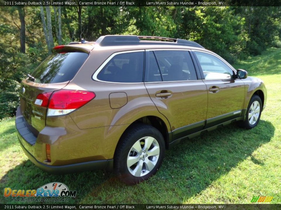 2011 Subaru Outback 2.5i Limited Wagon Caramel Bronze Pearl / Off Black Photo #3
