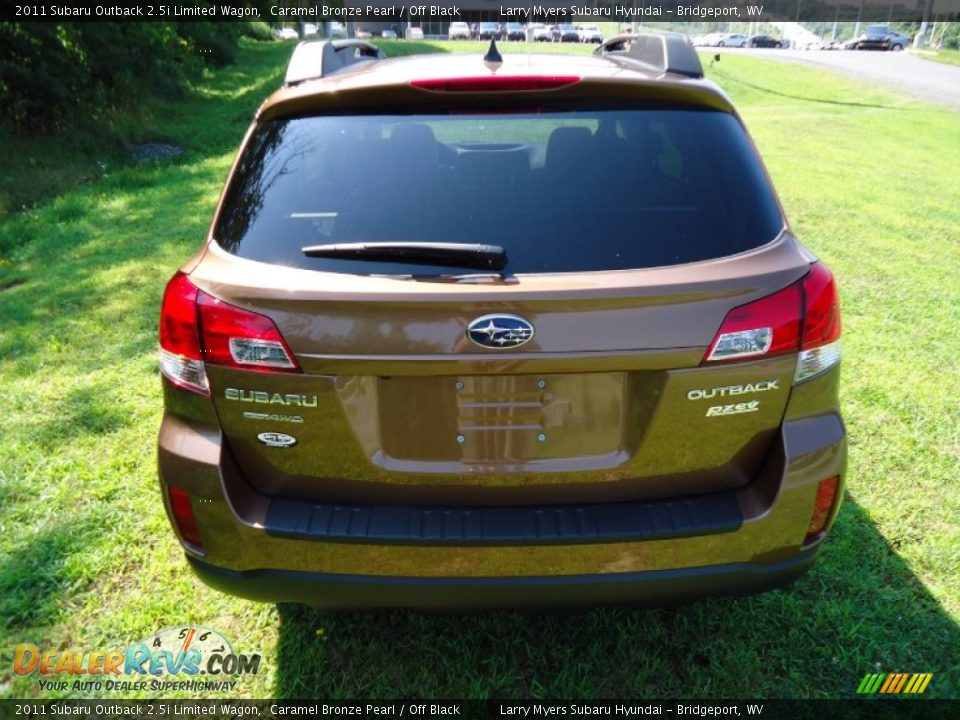 2011 Subaru Outback 2.5i Limited Wagon Caramel Bronze Pearl / Off Black Photo #4