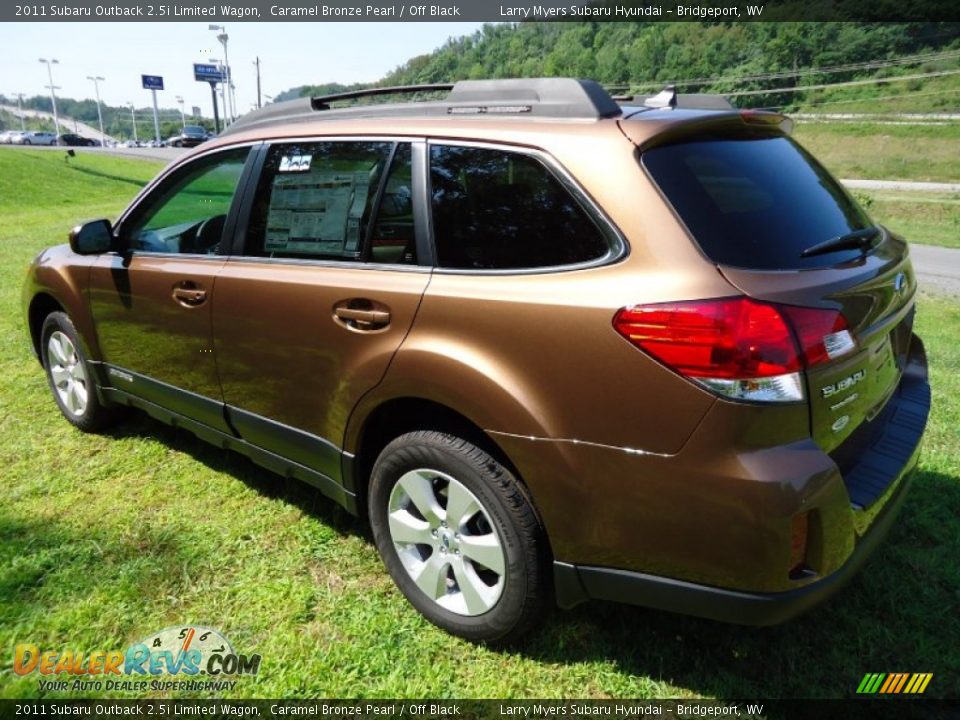 2011 Subaru Outback 2.5i Limited Wagon Caramel Bronze Pearl / Off Black Photo #5