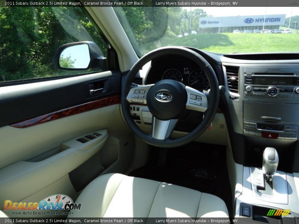 2011 Subaru Outback 2.5i Limited Wagon Caramel Bronze Pearl / Off Black Photo #22