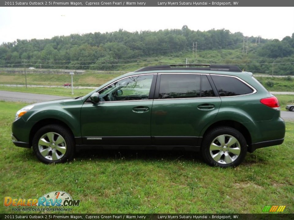 2011 Subaru Outback 2.5i Premium Wagon Cypress Green Pearl / Warm Ivory Photo #6