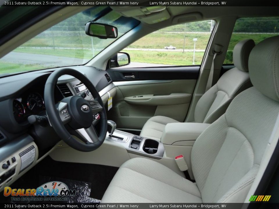 Warm Ivory Interior - 2011 Subaru Outback 2.5i Premium Wagon Photo #12