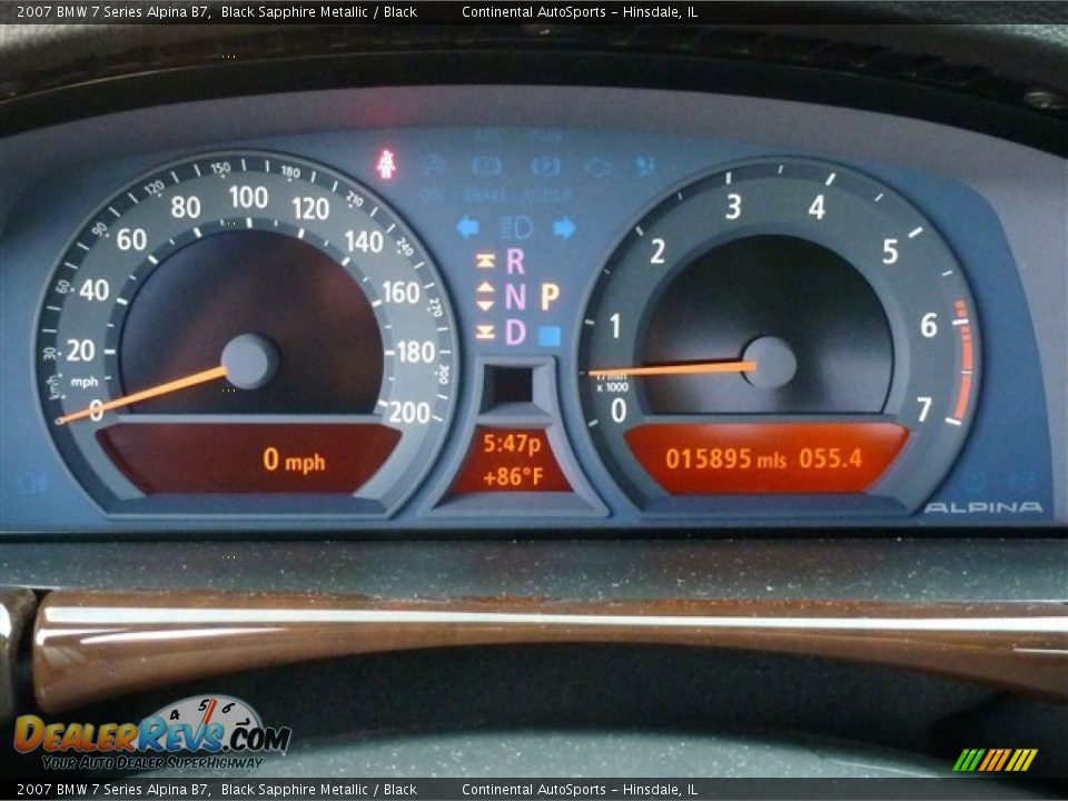 2007 BMW 7 Series Alpina B7 Gauges Photo #16