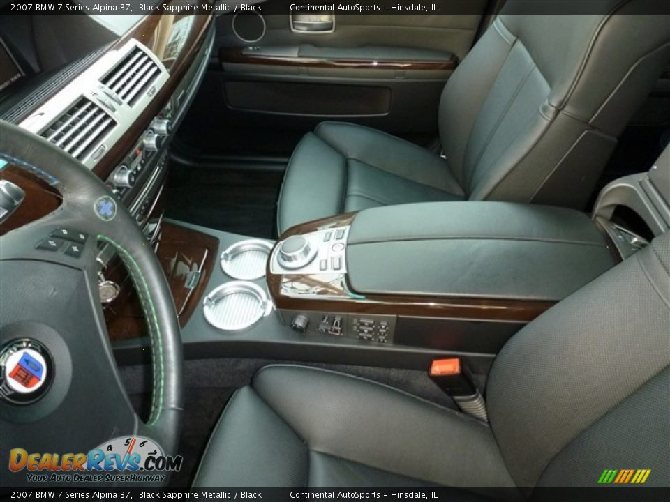 Black Interior - 2007 BMW 7 Series Alpina B7 Photo #20