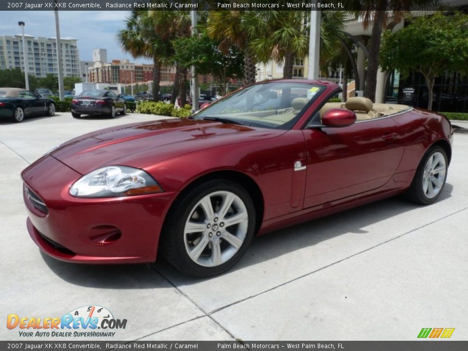 Front 3/4 View of 2007 Jaguar XK XK8 Convertible Photo #3