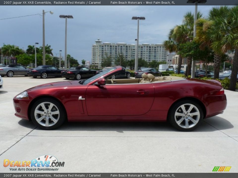 Radiance Red Metallic 2007 Jaguar XK XK8 Convertible Photo #5