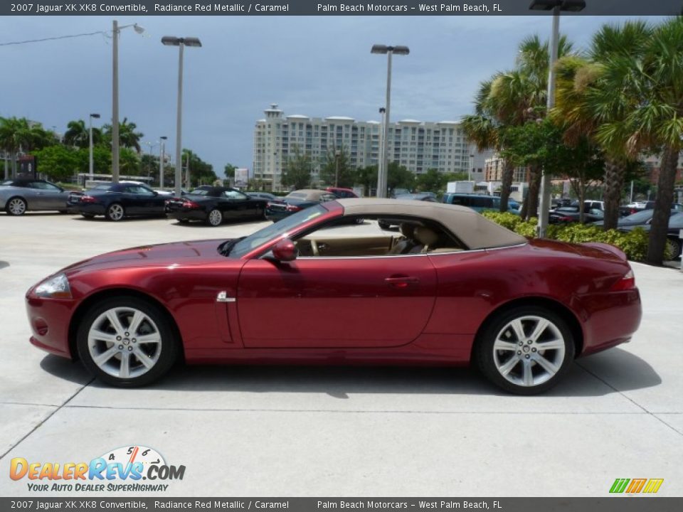 Radiance Red Metallic 2007 Jaguar XK XK8 Convertible Photo #6