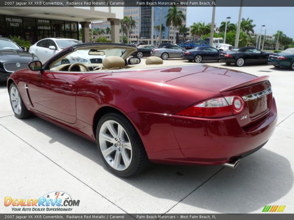 Radiance Red Metallic 2007 Jaguar XK XK8 Convertible Photo #7