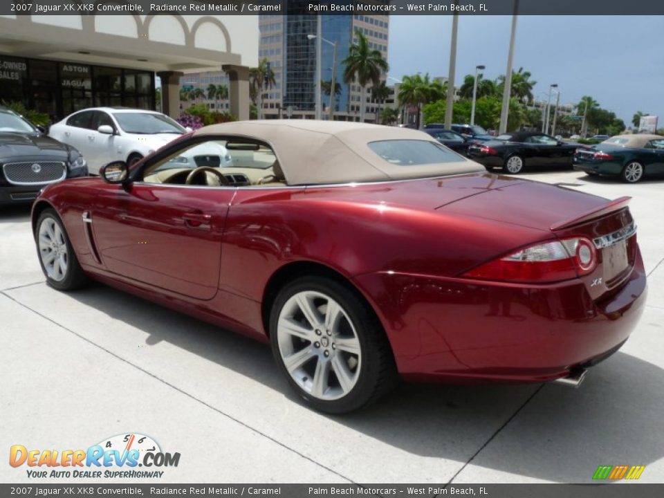 Radiance Red Metallic 2007 Jaguar XK XK8 Convertible Photo #8