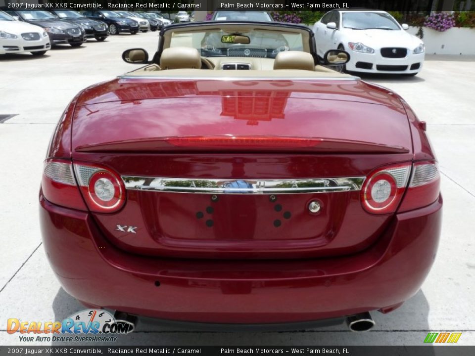 Radiance Red Metallic 2007 Jaguar XK XK8 Convertible Photo #9