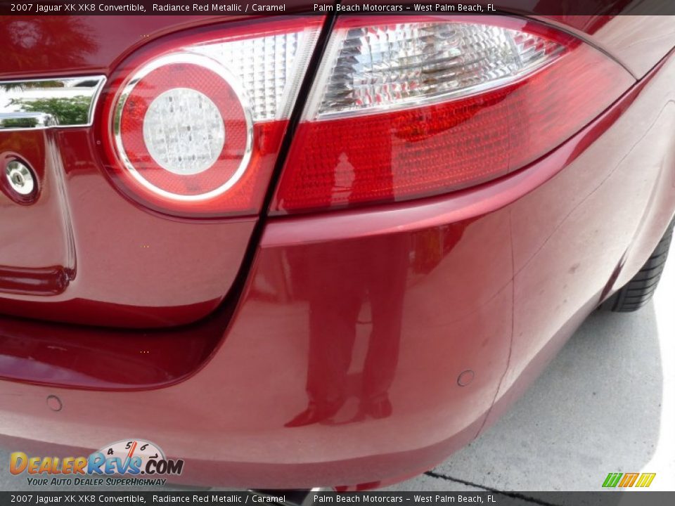 2007 Jaguar XK XK8 Convertible Radiance Red Metallic / Caramel Photo #11