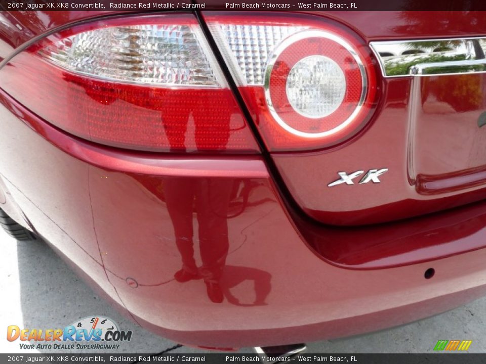 2007 Jaguar XK XK8 Convertible Radiance Red Metallic / Caramel Photo #12