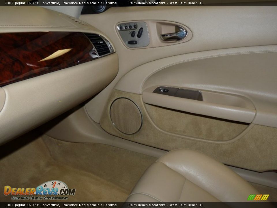 2007 Jaguar XK XK8 Convertible Radiance Red Metallic / Caramel Photo #24