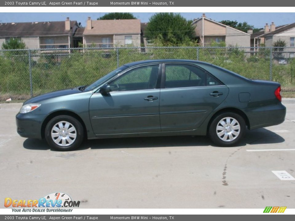 Aspen Green Pearl 2003 Toyota Camry LE Photo #3