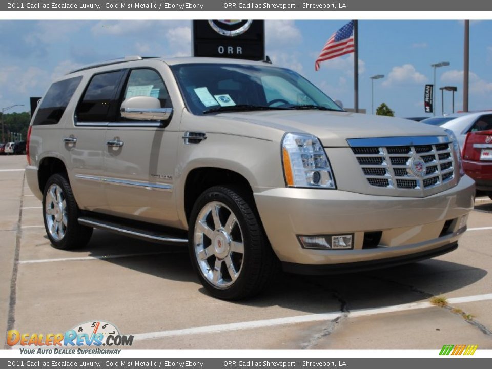 2011 Cadillac Escalade Luxury Gold Mist Metallic / Ebony/Ebony Photo #3