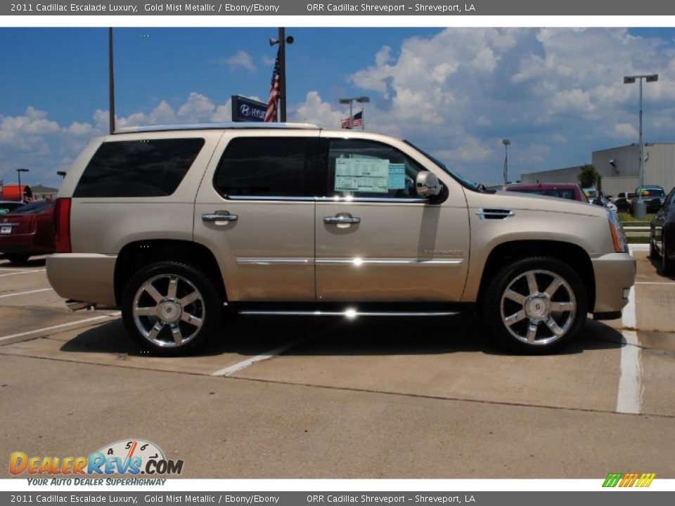 2011 Cadillac Escalade Luxury Gold Mist Metallic / Ebony/Ebony Photo #4