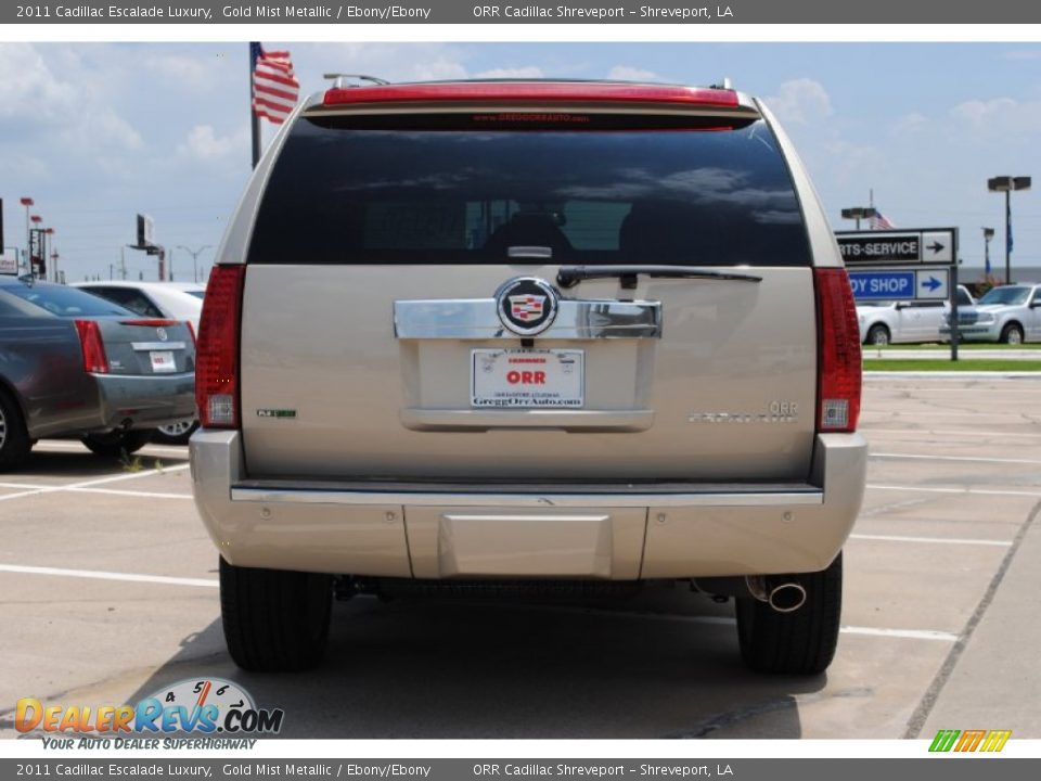 2011 Cadillac Escalade Luxury Gold Mist Metallic / Ebony/Ebony Photo #6