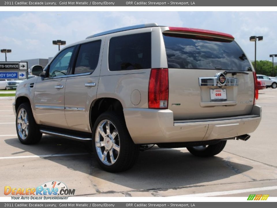 2011 Cadillac Escalade Luxury Gold Mist Metallic / Ebony/Ebony Photo #7