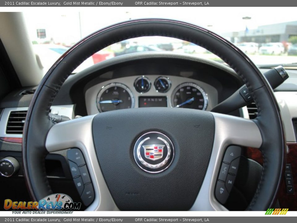 2011 Cadillac Escalade Luxury Gold Mist Metallic / Ebony/Ebony Photo #17