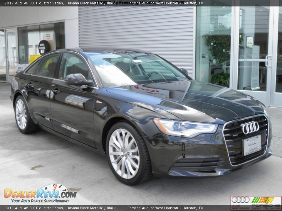 2012 Audi A6 3.0T quattro Sedan Havana Black Metallic / Black Photo #1