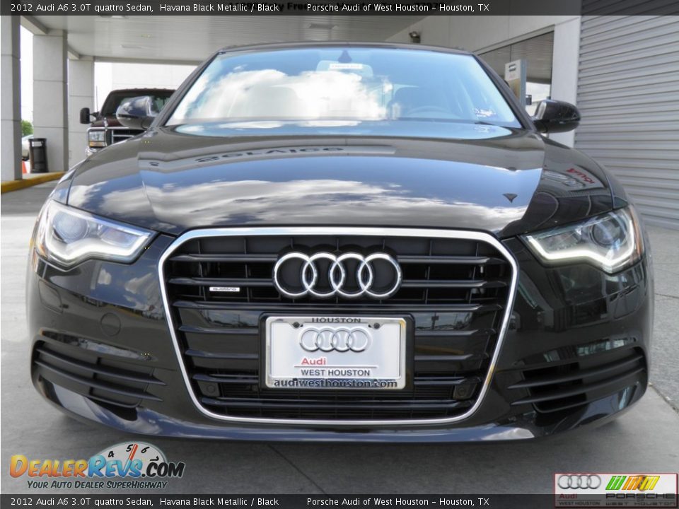 2012 Audi A6 3.0T quattro Sedan Havana Black Metallic / Black Photo #2