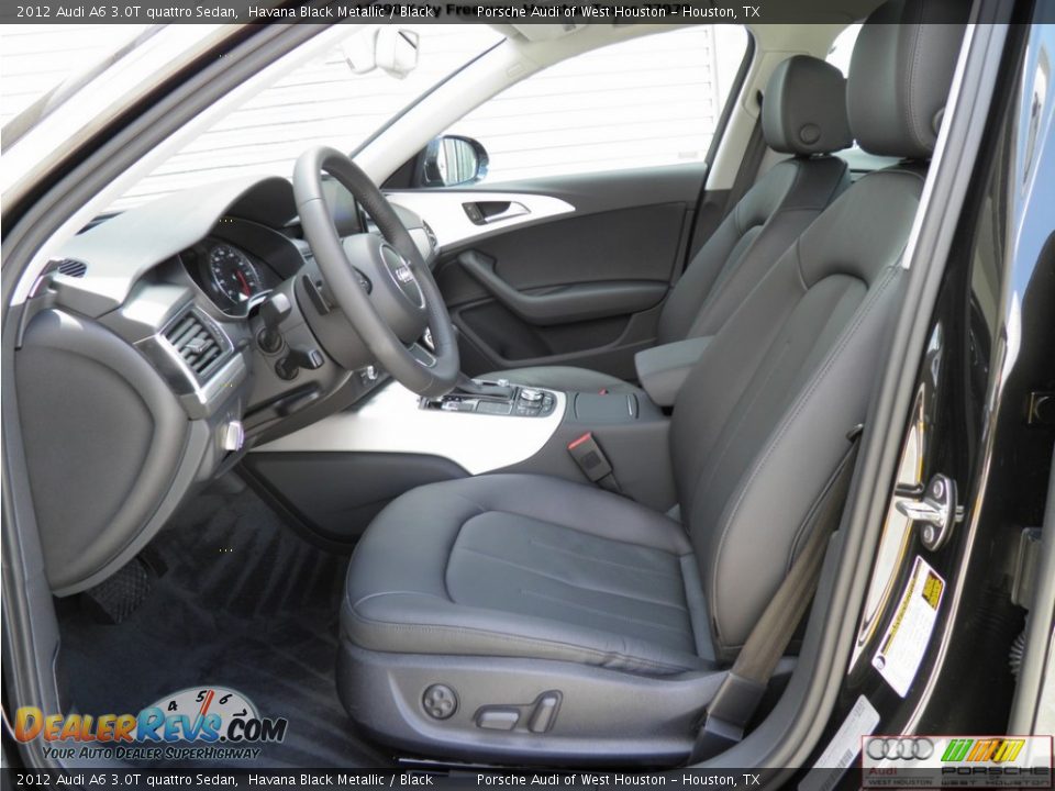 2012 Audi A6 3.0T quattro Sedan Havana Black Metallic / Black Photo #6
